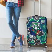 New Zealand Warriors Luggage Cover Aboriginal Dot Pattern