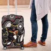 Penrith Panthers Luggage Cover Aboriginal Dot Pattern