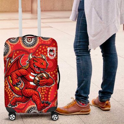 St. George Illawarra Dragons Luggage Cover Aboriginal Dot Pattern