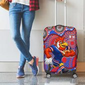 Sydney Roosters Luggage Cover Aboriginal Dot Pattern