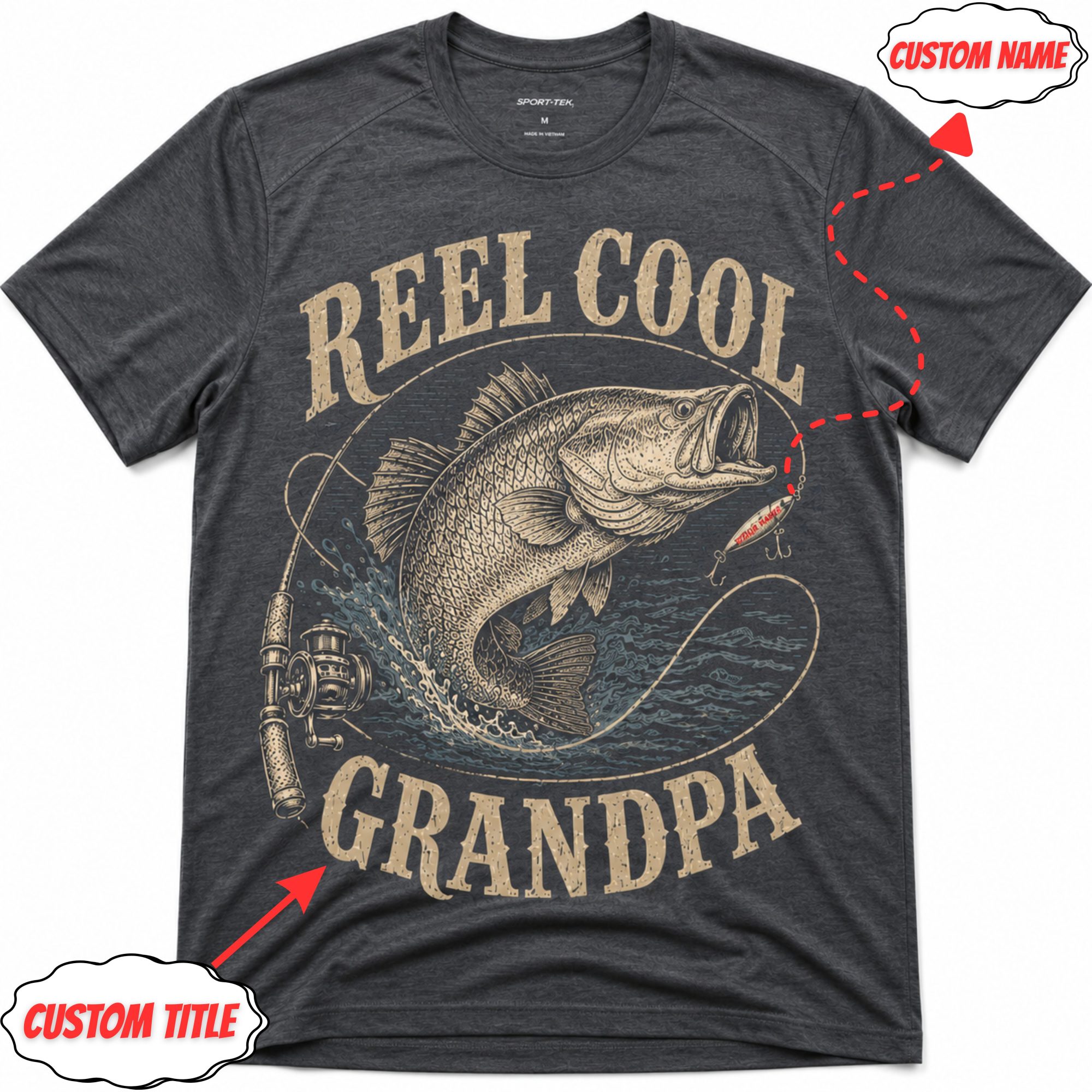Custom name Barramundi Fishing Tshirt Gift for grandpa Custom name Barramundi Fishing Tshirt Gift for grandpa