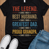 The legend best husband Tshirt for Dad Granpa Gift Xmax Father Day Birthday
