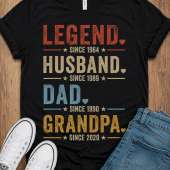 Tshirt Dad Granpa Great for Xmax Father Day Birthday Gift
