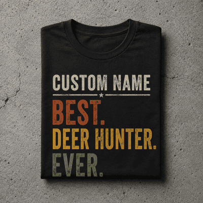 Custom name best Deer Hunter ever Tshirt