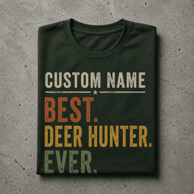 Custom name best Deer Hunter ever Tshirt