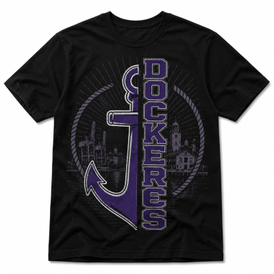 Fremantle Half Anchor Dockers Classic Tshirt For Footy fans