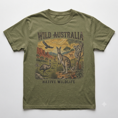 Wild Australia Vintage Wildlife T-Shirt