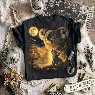 Vintage Koala Full Moon T-Shirt | Australian Wildlife Graphic Tee