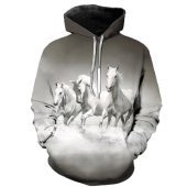 Adelina Horse Art Hoodie for horse lovers