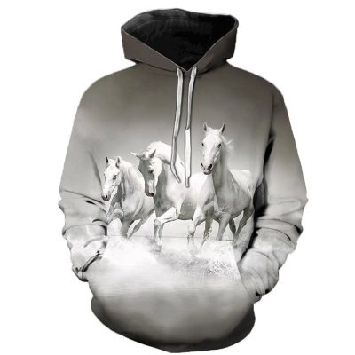 Adelina Horse Art Hoodie for horse lovers
