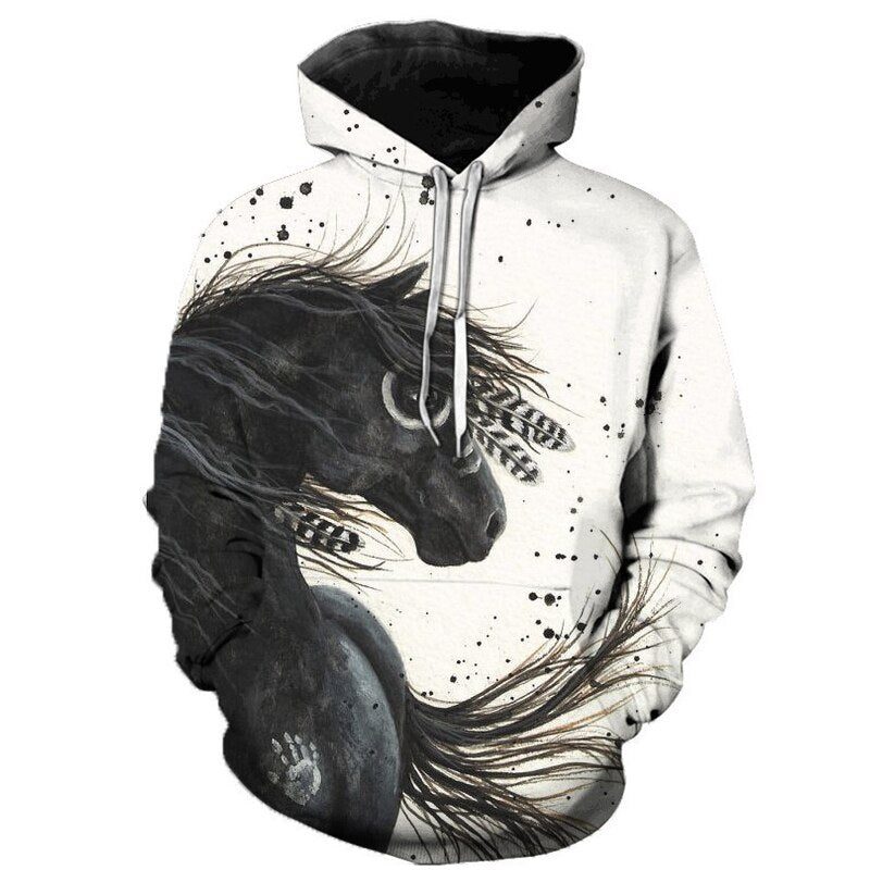 Gia Horse Art Hoodie for horse lovers Gia Horse Art Hoodie for horse lovers