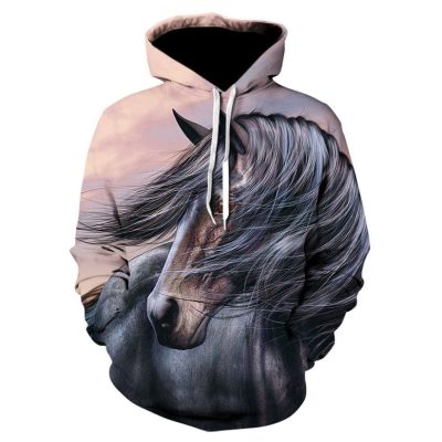 Lorenzo Horse Art Hoodie for horse lovers