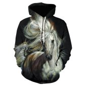 Serena Horse Art Hoodie for horse lovers