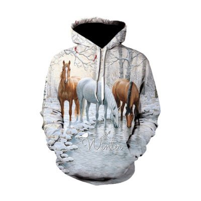 Milana Horse Art Hoodie for horse lovers