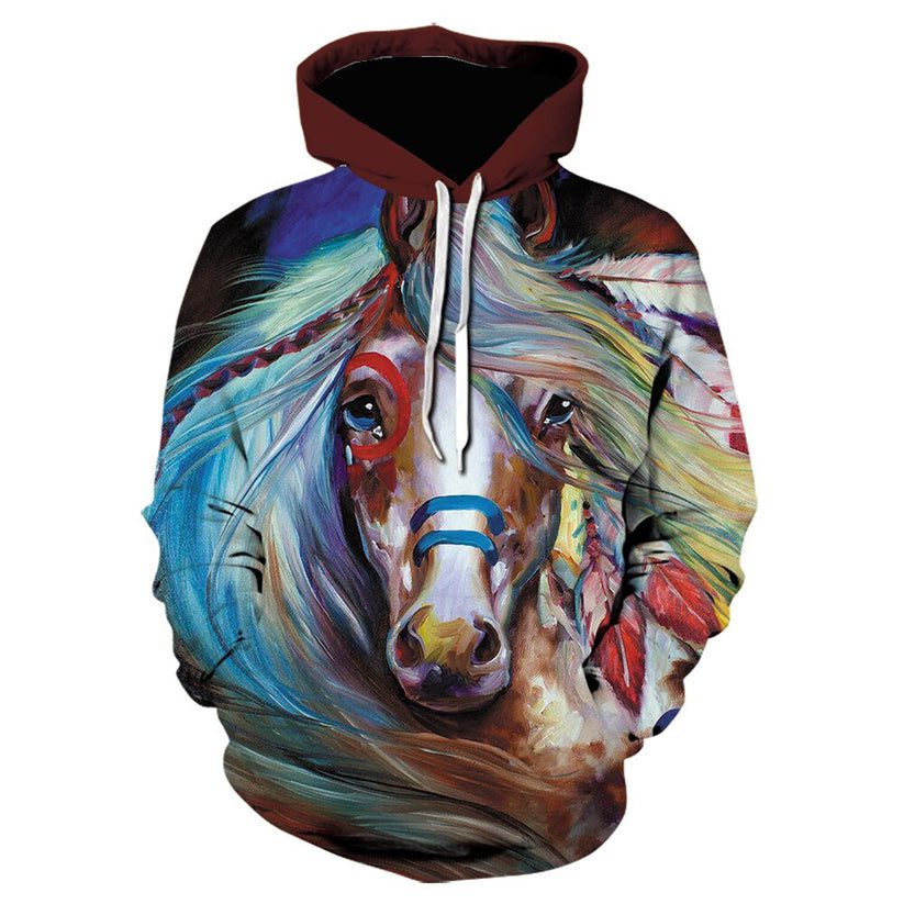 Rocco Horse Art Hoodie for horse lovers Rocco Horse Art Hoodie for horse lovers