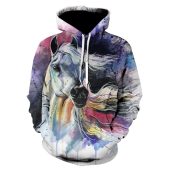 Francesca Horse Art Hoodie for horse lovers