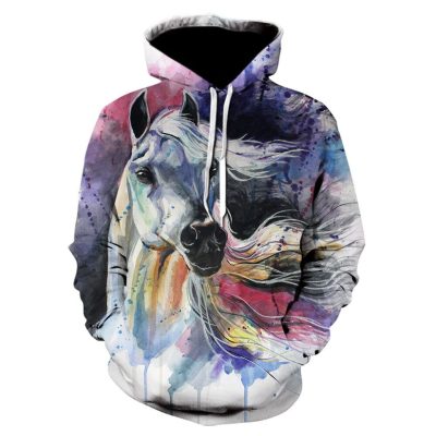 Francesca Horse Art Hoodie for horse lovers