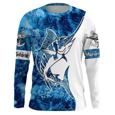 Men's Bass Fishing Long Sleeve Shirt Outdoor Angler Apparel v3