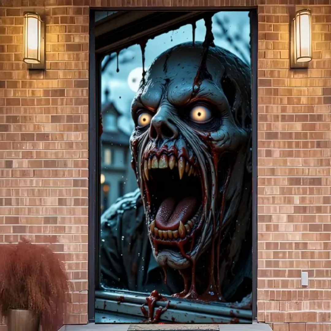 Halloween Door Cover Michael Myers Horror Movie Door Banner Decor Trick or Treat Holiday Decor Halloween Door Cover Michael Myers Horror Movie Door Banner Decor Trick or Treat Holiday Decor