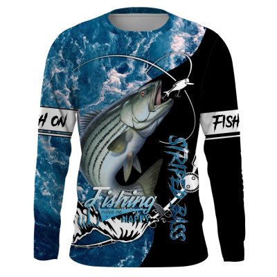 Men's Bass Fishing Long Sleeve Shirt Outdoor Angler Apparel v3