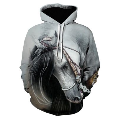 Reindeer horse print Hoodie for horse lovers