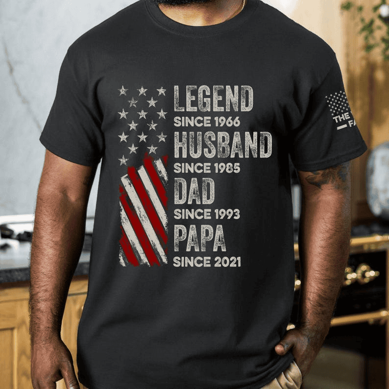 Personalized Legend, Husband, Dad And Grandpa Custom Family Name Shirt Personalized Legend, Husband, Dad And Grandpa Custom Family Name Shirt