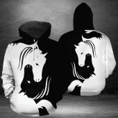 Black White Art Hoodie