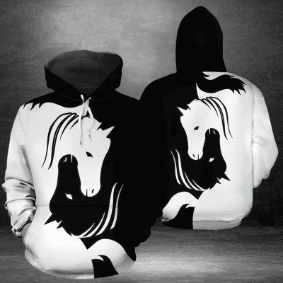 Black White Art Hoodie