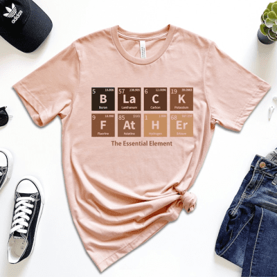 Black Dad Melanin Shirt | Dad Gift Tee