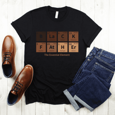 Black Dad Melanin Shirt | Dad Gift Tee