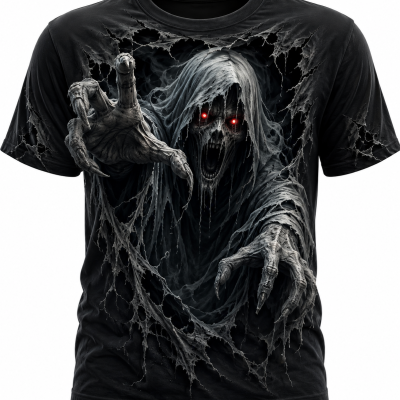 Halloween Breakthrough Art Ghost Horror Halloween Hoodie Tshirt
