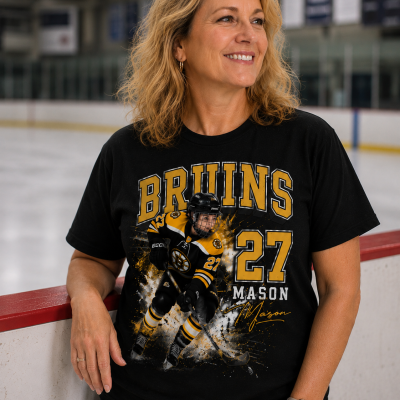 Personalized Ice Hockey Shirt – Custom Name Number & 1 Photo on Shirt , Hockey Dad, Mom, Son, Daughter