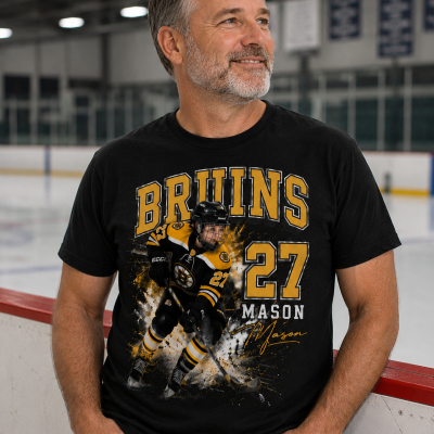 Personalized Ice Hockey Shirt – Custom Name Number & 1 Photo on Shirt , Hockey Dad, Mom, Son, Daughter
