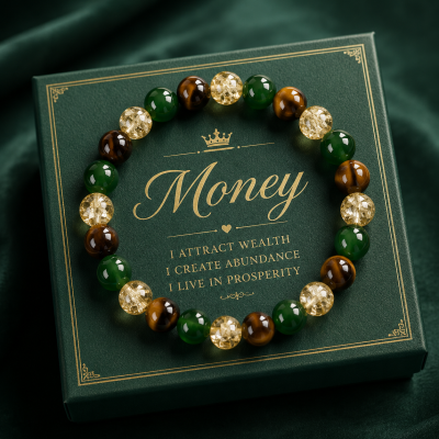 Lucky Green Beaded Bracelet for Women & Men – Prosperity, Abundance & Good Luck Gift