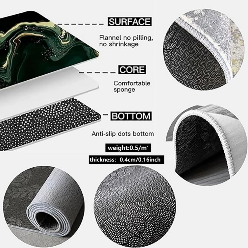 Round Rug Black Hole Illusion Floor Mat for Living Room & Bedroom Round Rug Black Hole Illusion Floor Mat for Living Room & Bedroom