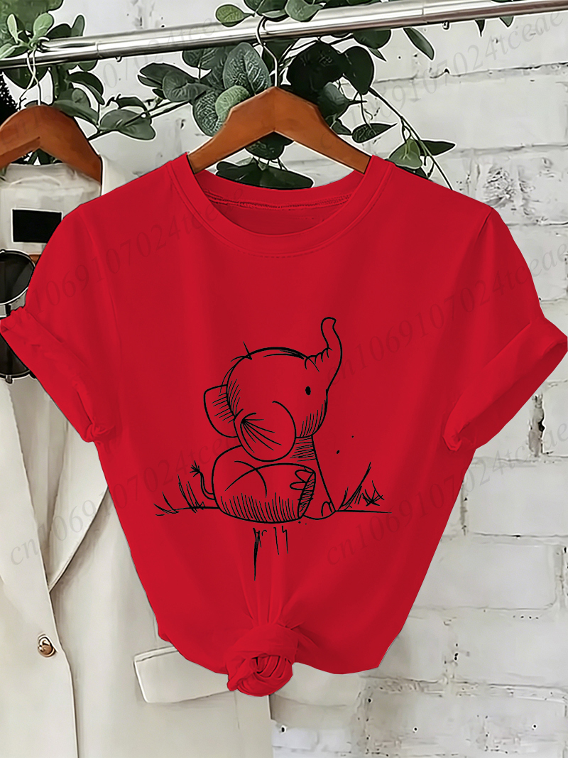 Elephant Graphic Women's T-shirt Elephant Graphic Women's T-shirt