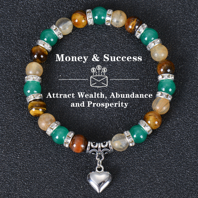 Natural Stone Bracelet Tiger Eye Stone Crystal Wealth Money Success for women Natural Stone Bracelet Tiger Eye Stone Crystal Wealth Money Success for women