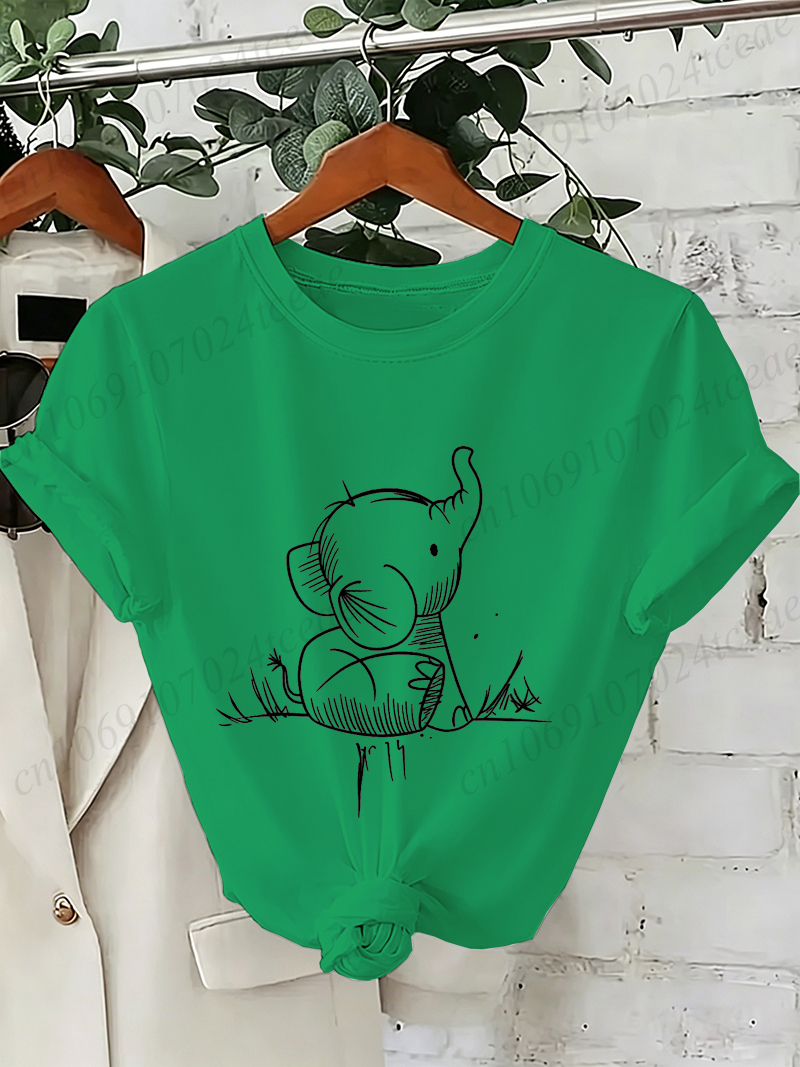 Elephant Graphic Women's T-shirt Elephant Graphic Women's T-shirt