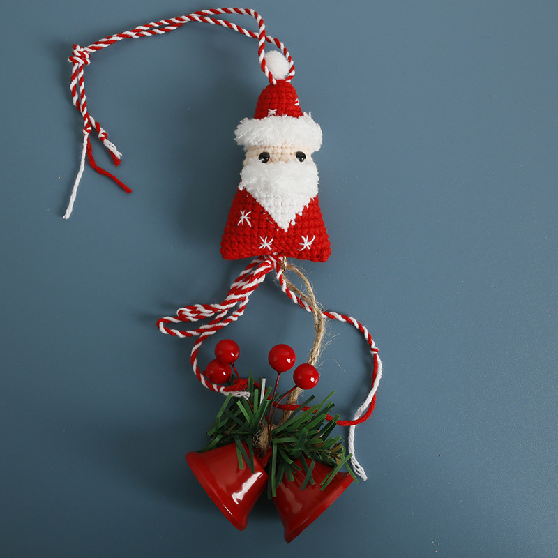 Blue Christmas Bell Crochet Ornament – Handmade Knitted Hanging Decor for Christmas Tree, Backpack & Gift Blue Christmas Bell Crochet Ornament – Handmade Knitted Hanging Decor for Christmas Tree, Backpack & Gift