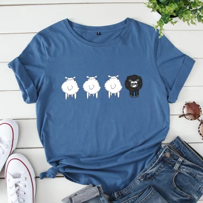 Sheep Graphic T Shirts For Women