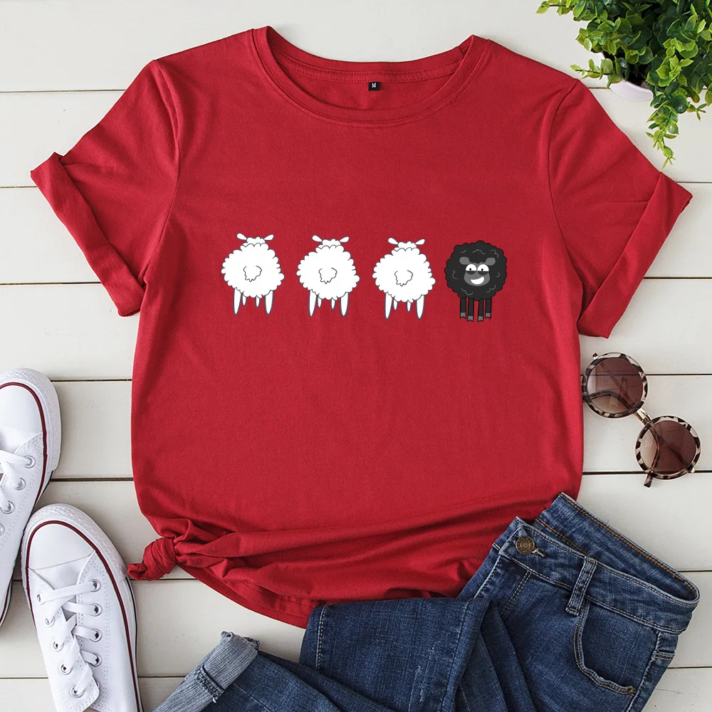 Sheep Graphic T Shirts For Women Sheep Graphic T Shirts For Women