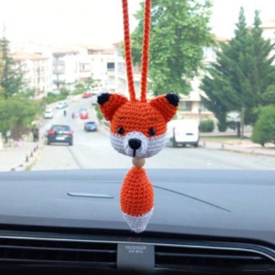 Crochet bee Car Hanging Handmade Mini Knitting Ornament