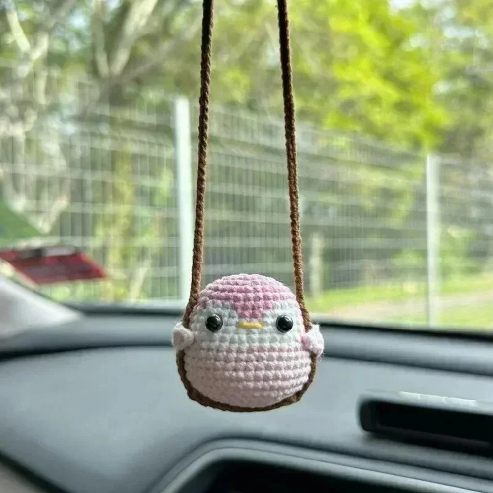 Crochet Bunny Car Hanging – Handmade Mini Knitting Ornament Gift for Halloween and Christmas Crochet Bunny Car Hanging – Handmade Mini Knitting Ornament Gift for Halloween and Christmas