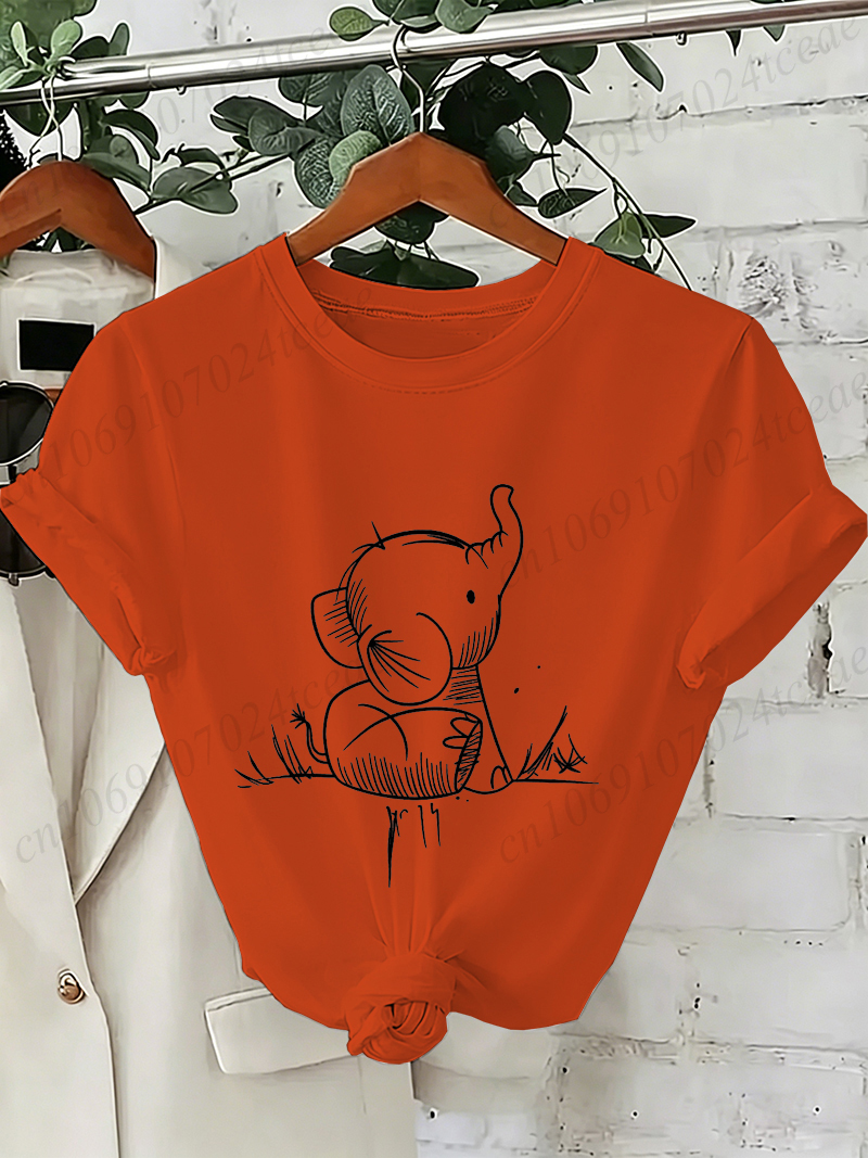 Elephant Graphic Women's T-shirt Elephant Graphic Women's T-shirt