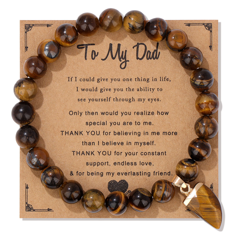 Bracelet Natural Stone handmade Tiger Eye Attract Wealth and Eliminate Negativity Gift for Dad Bracelet Natural Stone handmade Tiger Eye Attract Wealth and Eliminate Negativity Gift for Dad