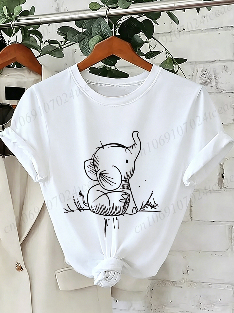 Elephant Graphic Women's T-shirt Elephant Graphic Women's T-shirt