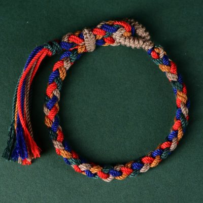 Handmade Bracelet Tibetan Braided Cotton Rope Tassel, Ethnic Spiritual Amulet Woven String for Women Handmade Bracelet Tibetan Braided Cotton Rope Tassel, Ethnic Spiritual Amulet Woven String for Women