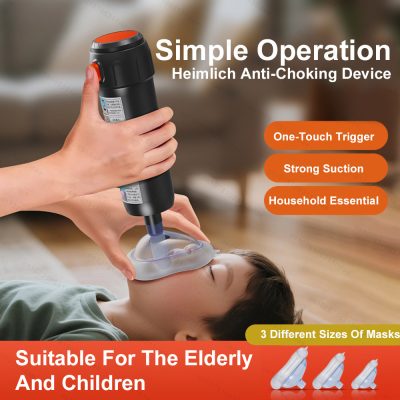 Portable Anti-Choking Rescue Device for Adults & Children, Emergency Airway Suction Tool for Home & Travel