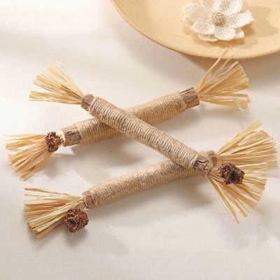 Cat Toy Chewing and Cleaning Teeth -Mutianliao Raffia Grass Teething Stick Cat Toy Chewing and Cleaning Teeth -Mutianliao Raffia Grass Teething Stick