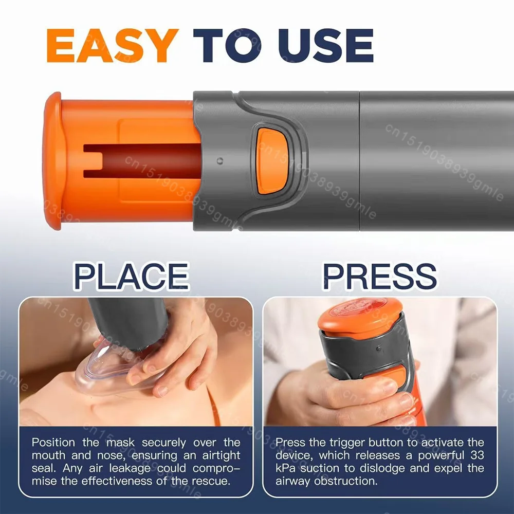 Portable Anti-Choking Rescue Device for Adults & Children, Emergency Airway Suction Tool for Home & Travel Portable Anti-Choking Rescue Device for Adults & Children, Emergency Airway Suction Tool for Home & Travel
